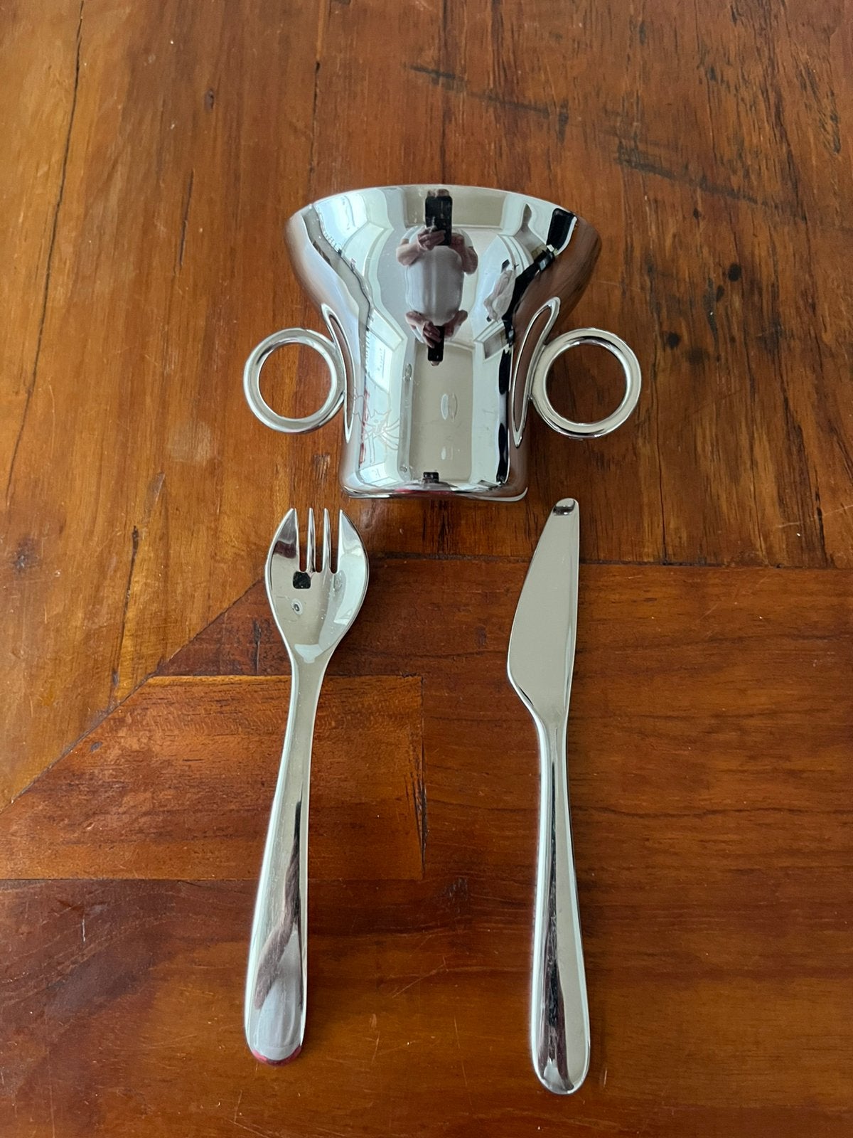 Georg Jensen kinderbeker en bestek, Ophalen of Verzenden