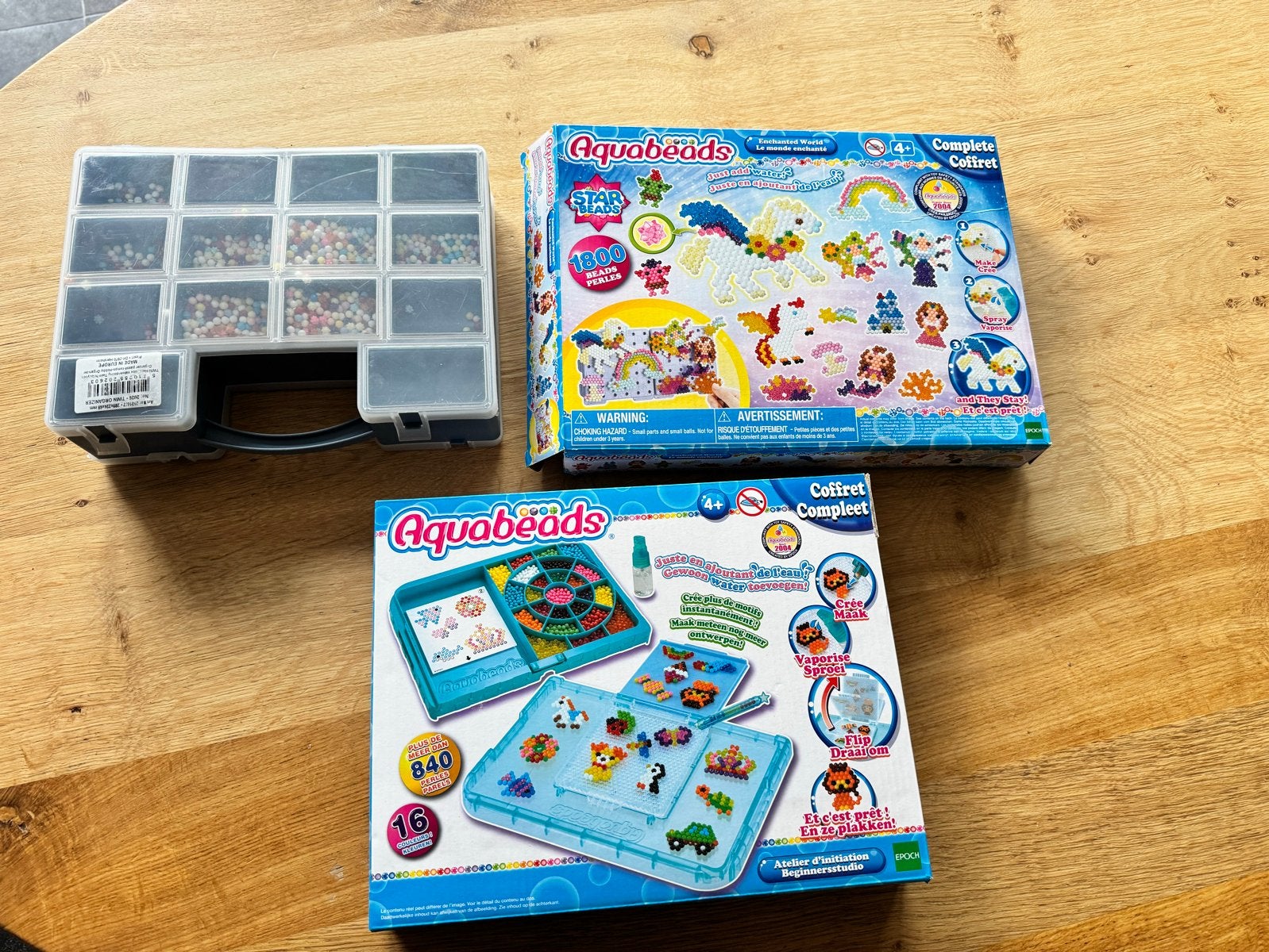 Aquabeads Knutselset met veel kralen en accessoires, Ophalen, Gebruikt, Knutselen