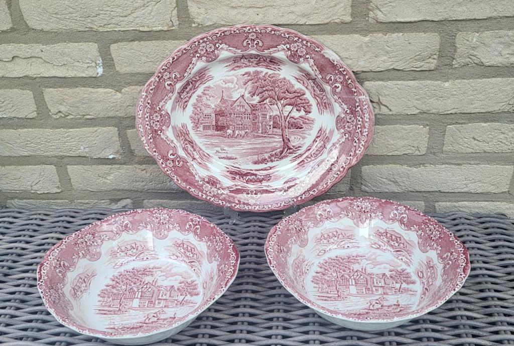 Grindley English Country Inns schaal en kommen set, Huis en Inrichting, Keuken | Servies, Ophalen of Verzenden, Overige stijlen