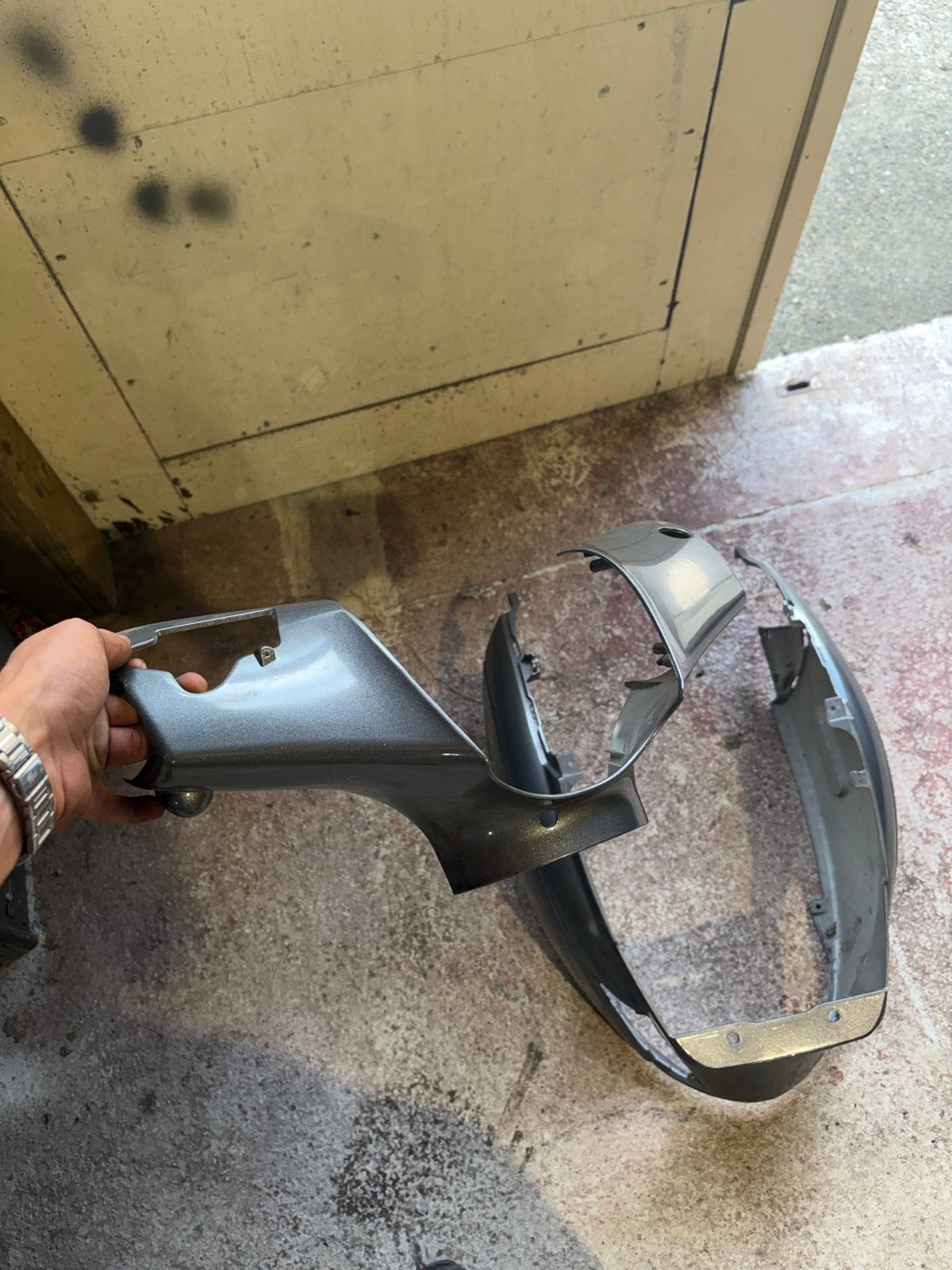 Piaggio Zip Kappen Set - Grijs, Ophalen, Gebruikt, Kap, Piaggio