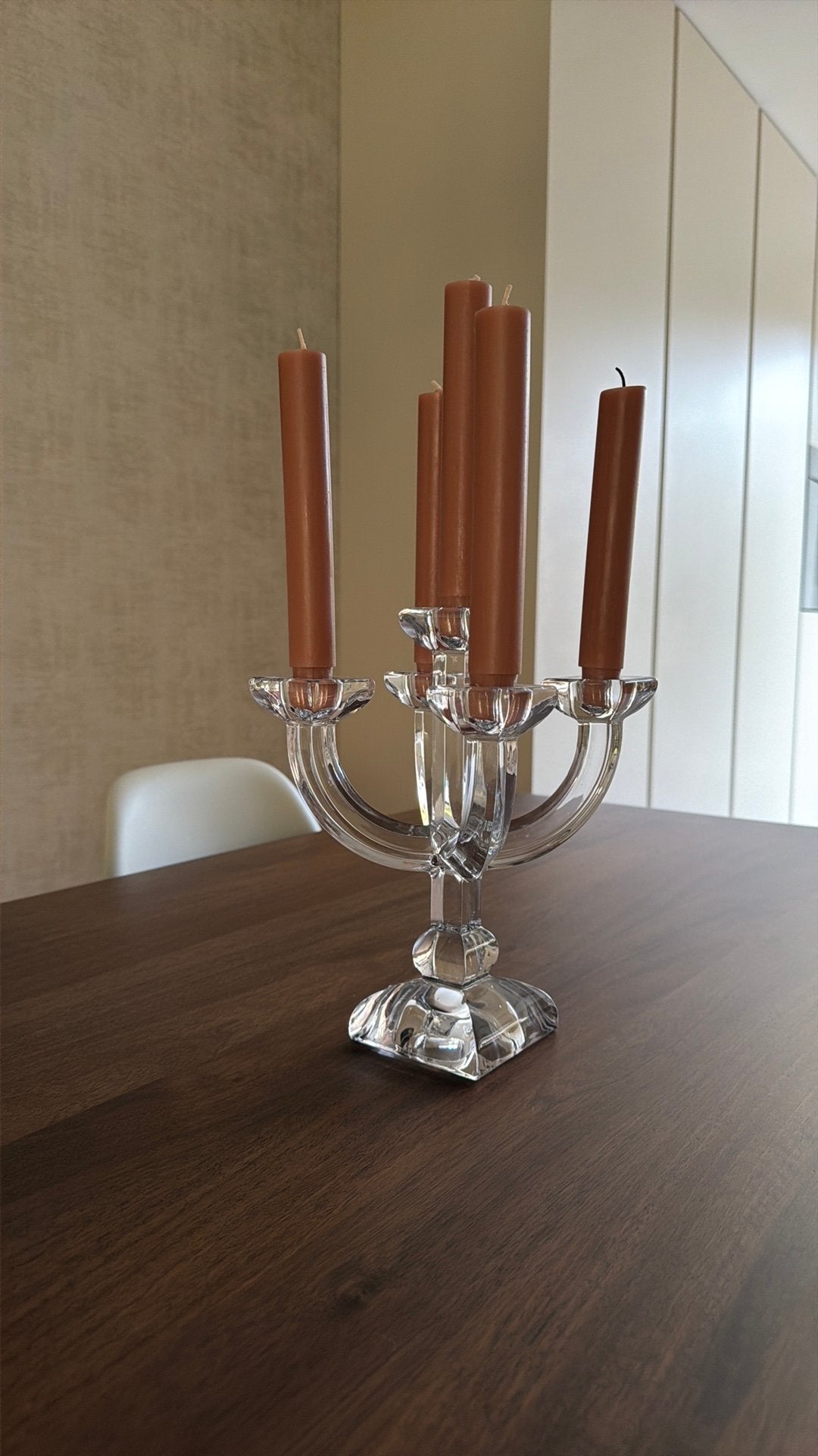 Vintage nachtmann kristallen kandelaar loodkristal izgst, Antiek en Kunst, Ophalen of Verzenden