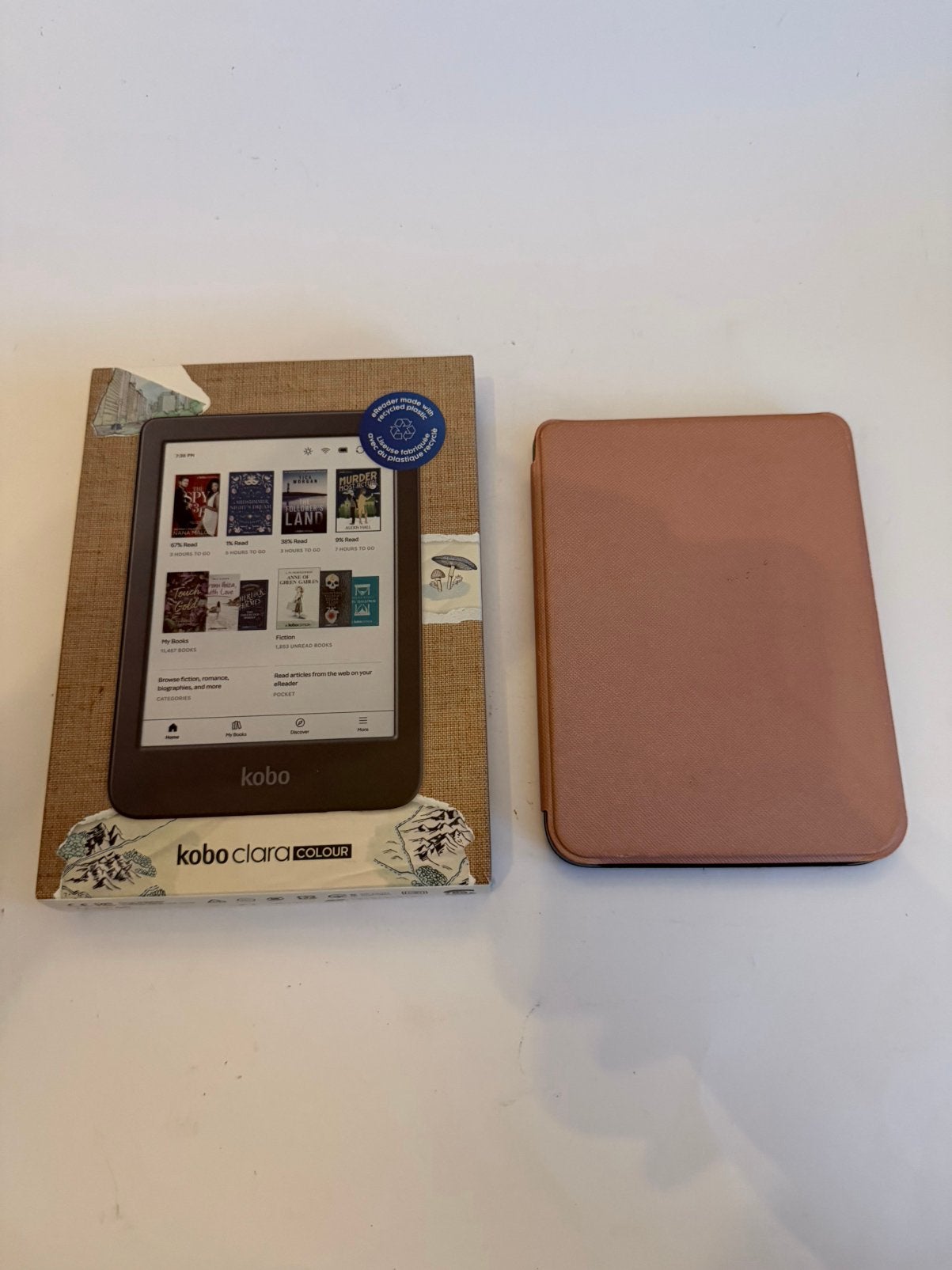 Kobo Clara Colour – nette staat | Met sleepcover, Verzenden, Kobo, Zo goed als nieuw, 16 GB of meer