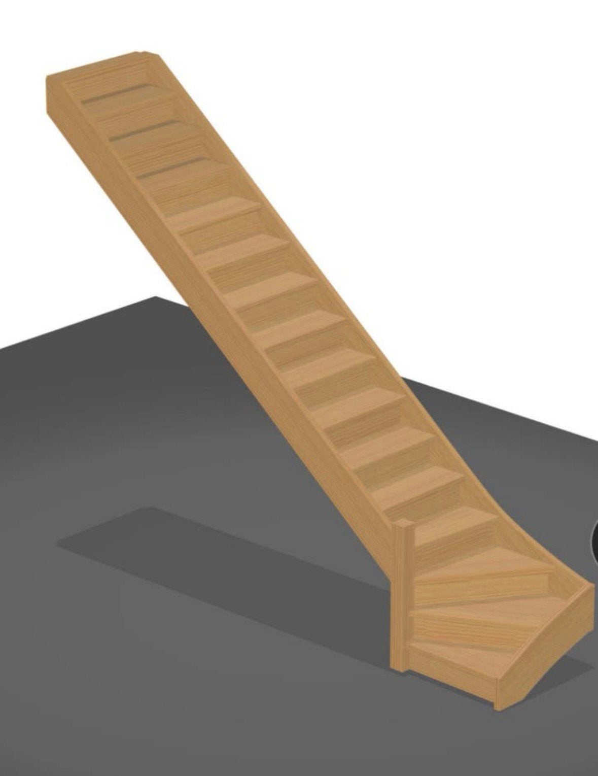 Bouwpakket: onderkwarttrap links, vuren, Ophalen, Nieuw, Trap, 2 tot 4 meter