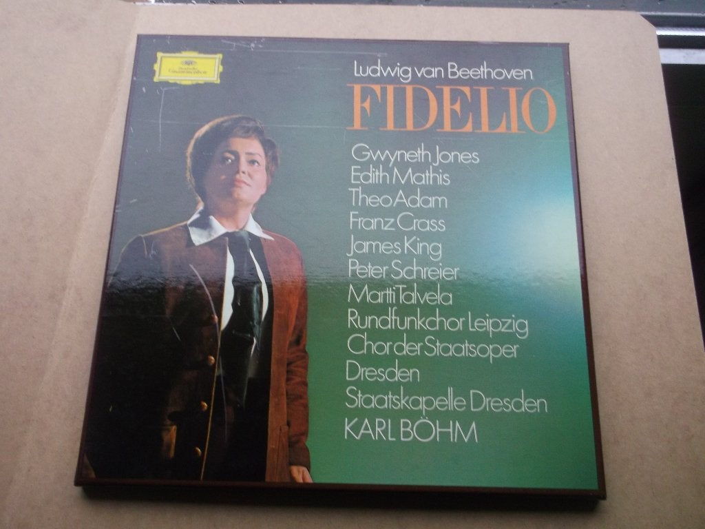 Beethoven~Fidelio~Bohm~Kapelle Dresden~Jones~Adam~3LP, Opera of Operette, Ophalen of Verzenden, Zo goed als nieuw, 12 inch