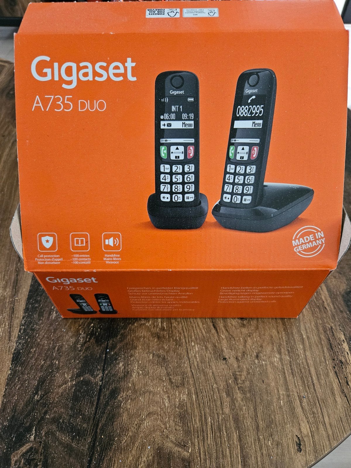 Gigaset A735 DUO Draadloze Telefoonset, Ophalen, Nieuw, 2 handsets