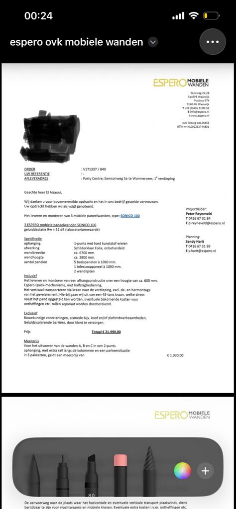 Profisionele Geluidsdichte Mobiele Wanden - SONICO 100, Ophalen