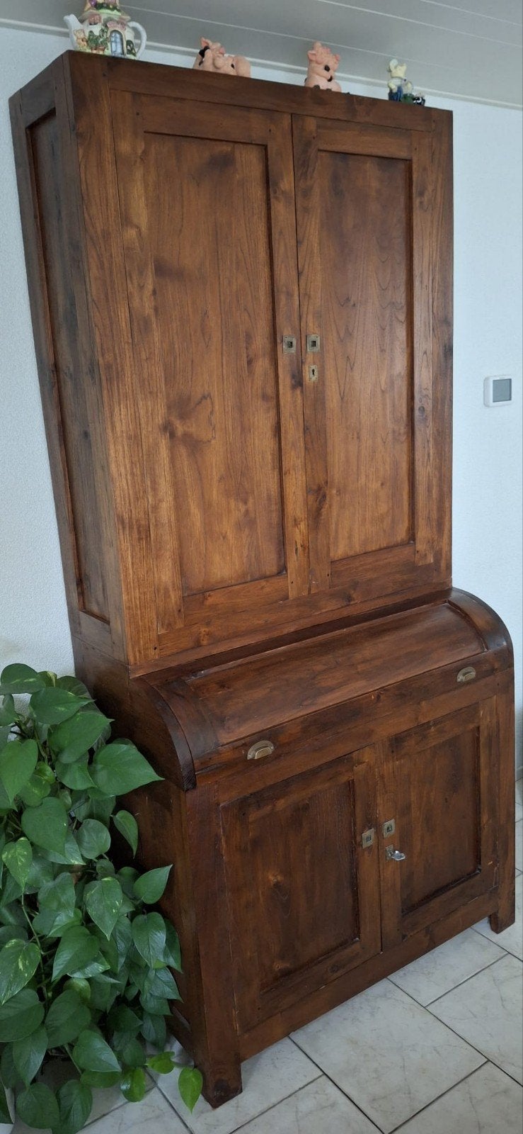 Wandkast (grutterkastmodel), Ophalen, Gebruikt, Teakhout, Minder dan 150 cm