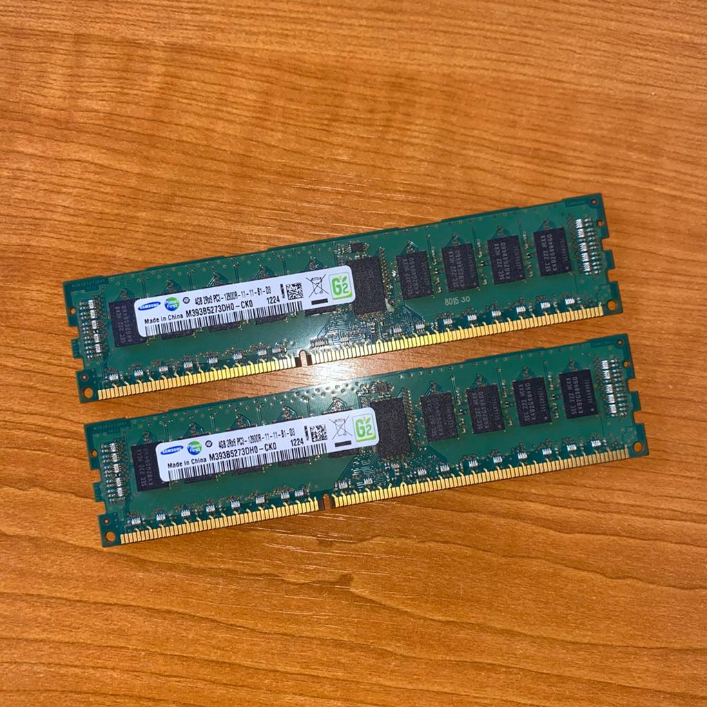 Samsung 8GB 2Rx8 PC3 12800R DDR3 ( 2x 4GB ), Gebruikt, Server, 8 GB, DDR3