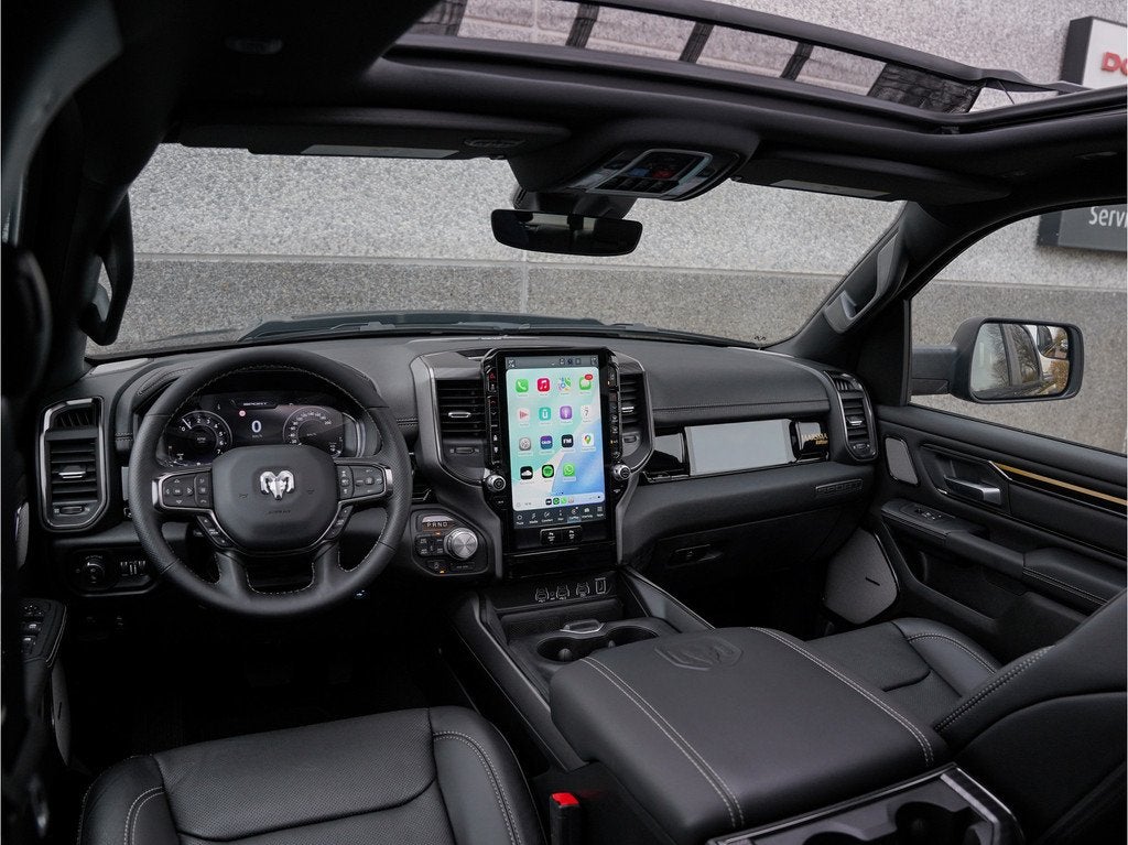 Dodge Ram 1500 Sport 426 Pack 3.0 STT 426pk CrewCab |426 Pac, Auto's, Dodge, Automaat, Zwart, Zwart, Leder