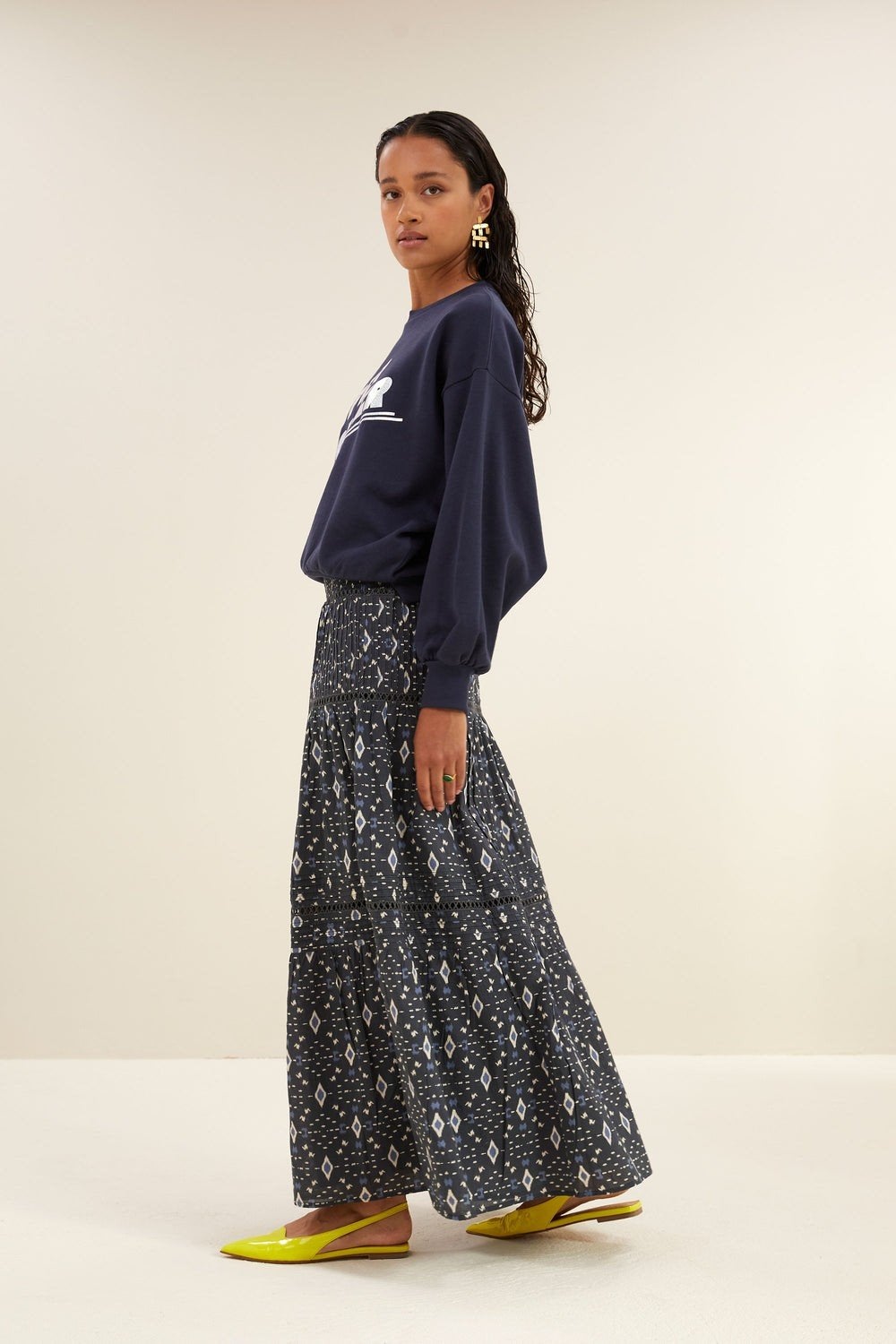 By Bar Maxi Rok Maat M, Maat 38/40 (M), 10DAYS, Zwart, Ophalen of Verzenden