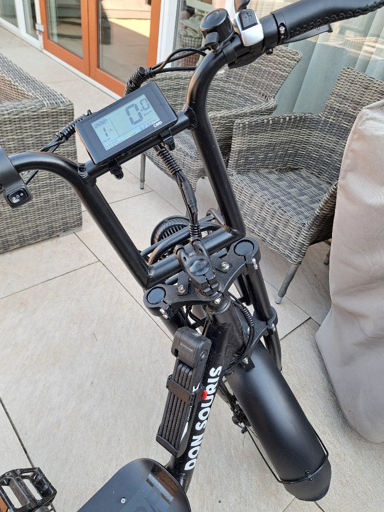 Don Souris Capo Fatbike (Matzwart) – 623 KM – okt 2025 -ZGAN, Zo goed als nieuw, 59 cm of meer, 50 km per accu of meer, Ophalen