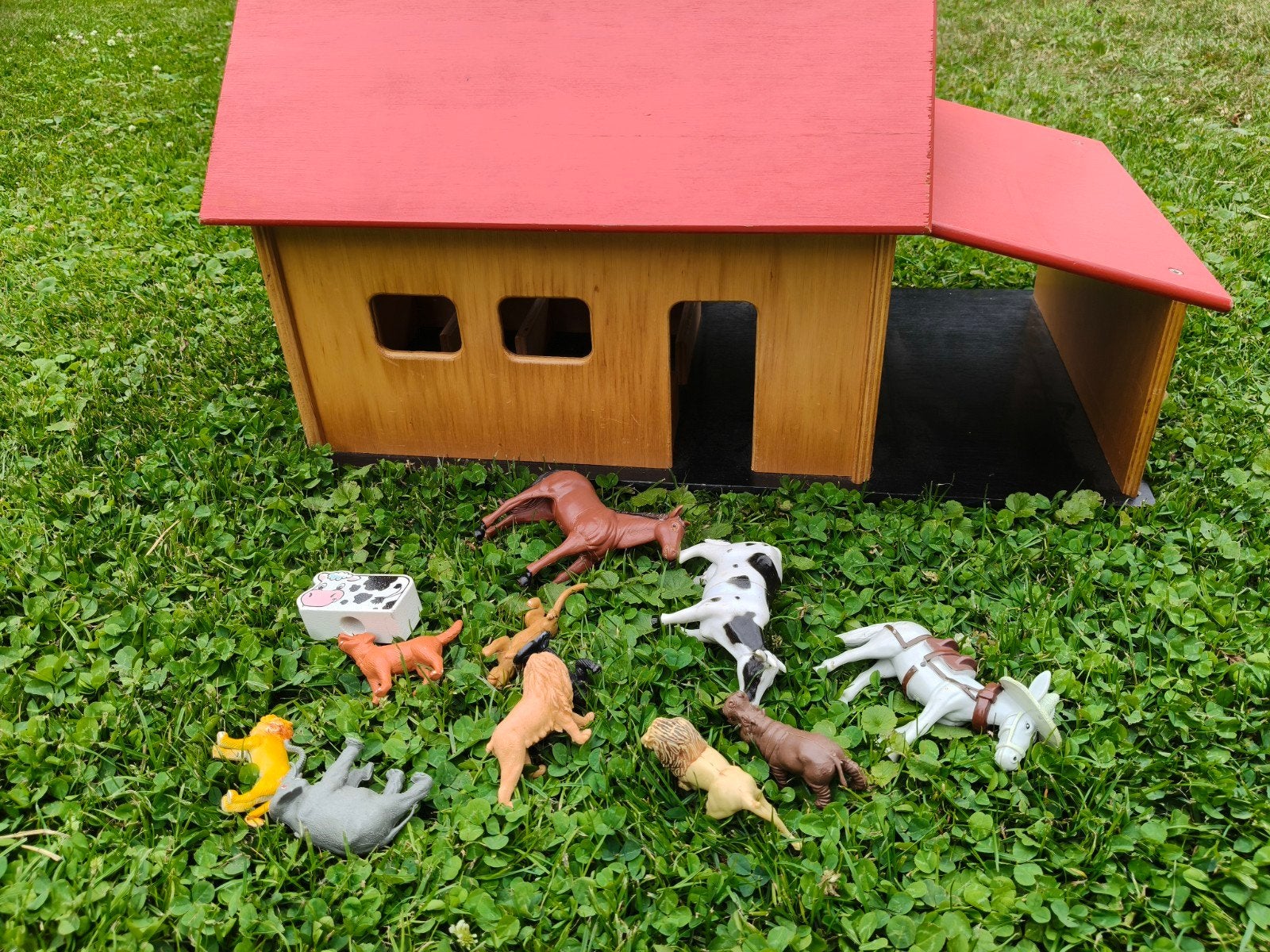 Houten Speelboerderij met Dieren, Ophalen, Jongen of Meisje