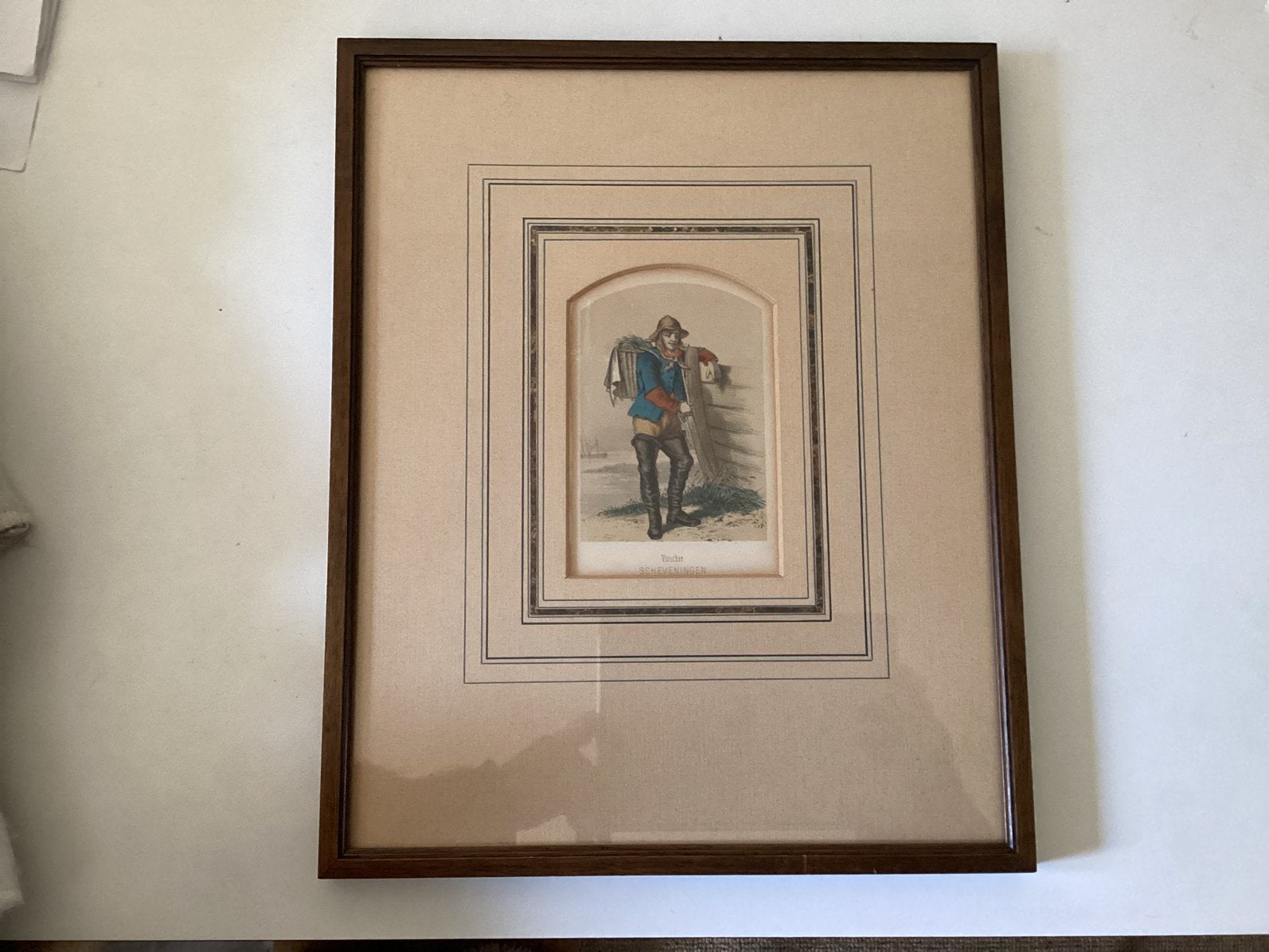 Antieke pentekening Scheveningen, Ophalen of Verzenden