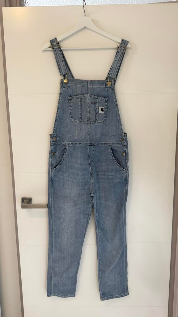 Carhartt Overal Salopette Tuinbroek Blauw Maat M, Ophalen of Verzenden, Gedragen, Maat 38/40 (M), Blauw