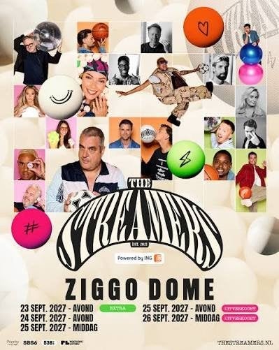 Ruilen 2 tickets The Streamers 2027, Twee personen