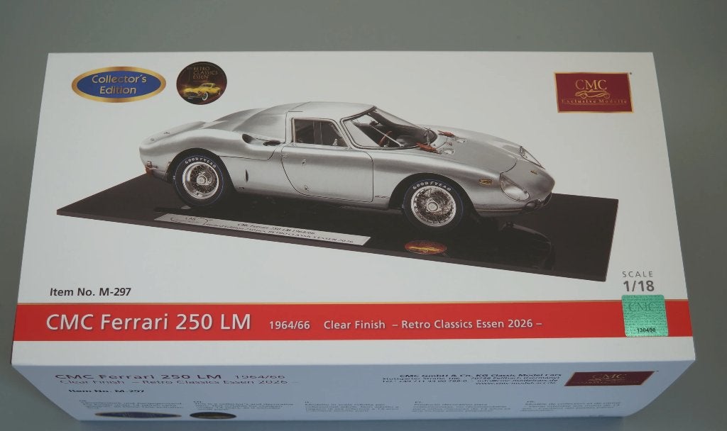 1:18 Ferrari 250 LM Retro Classics 2026 M-297 CMC LTD250 WRH, Hobby en Vrije tijd, Modelauto's | 1:18, Verzenden, Nieuw, Auto