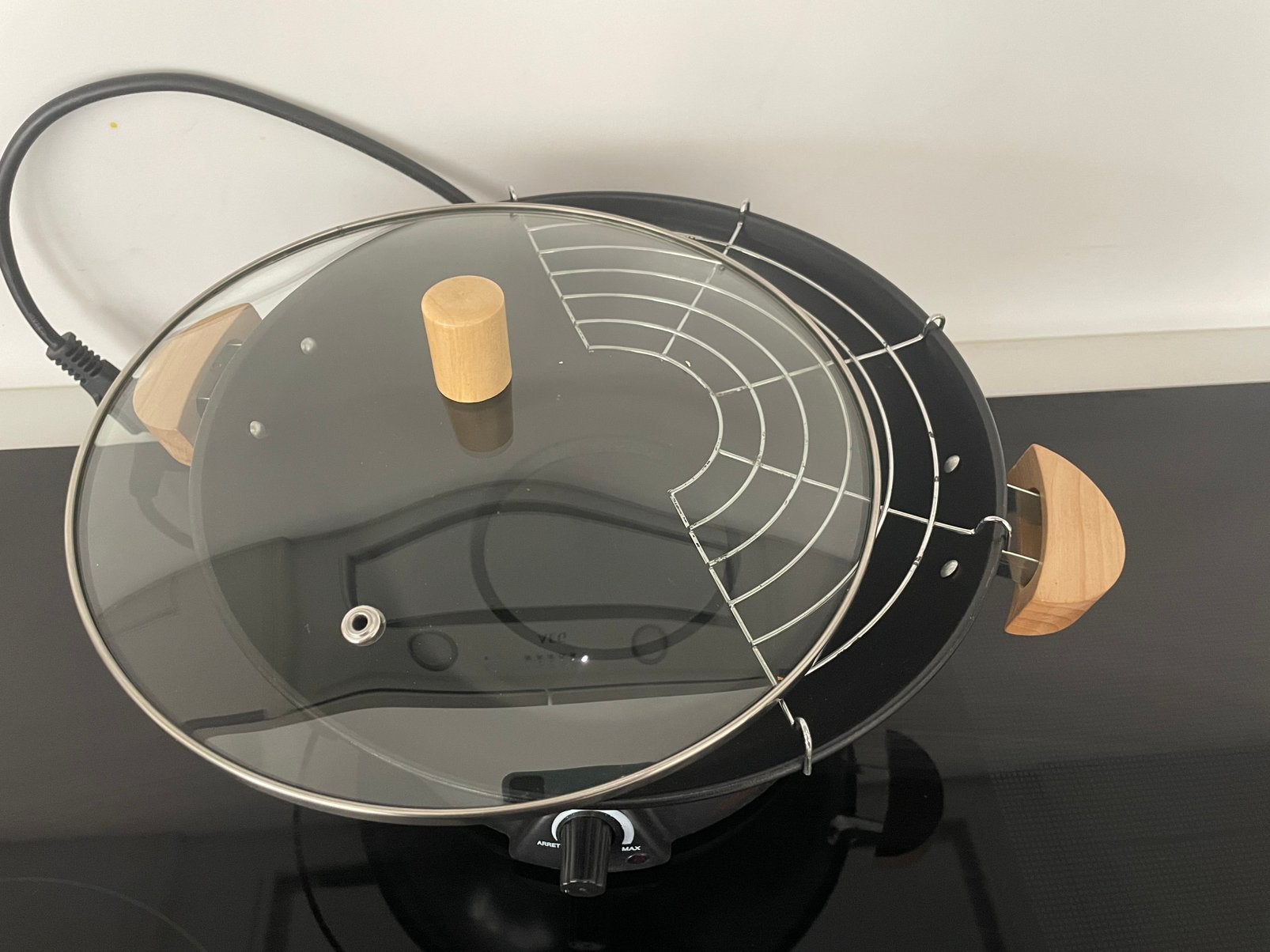 Nieuw Elektrische Wokpan campingwok, Huis en Inrichting, Keuken | Potten en Pannen, Ophalen of Verzenden, Nieuw, Wok
