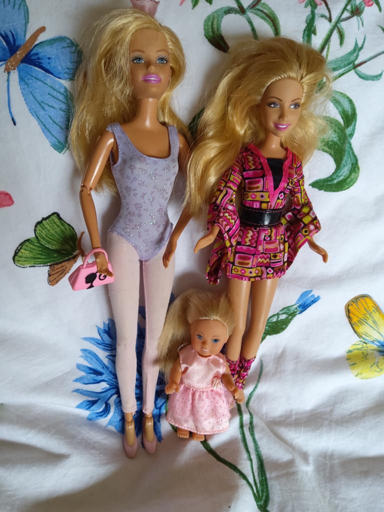 Barbie poppen set met kleine pop, Kinderen en Baby's, Speelgoed | Poppen, Ophalen of Verzenden, Gebruikt, Barbie