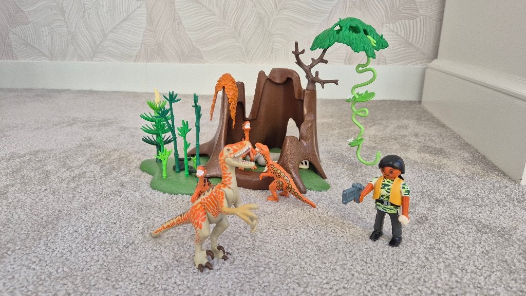 Playmobil 5233 Deinonychus en Velociraptor familie, Kinderen en Baby's, Speelgoed | Playmobil, Ophalen of Verzenden, Zo goed als nieuw