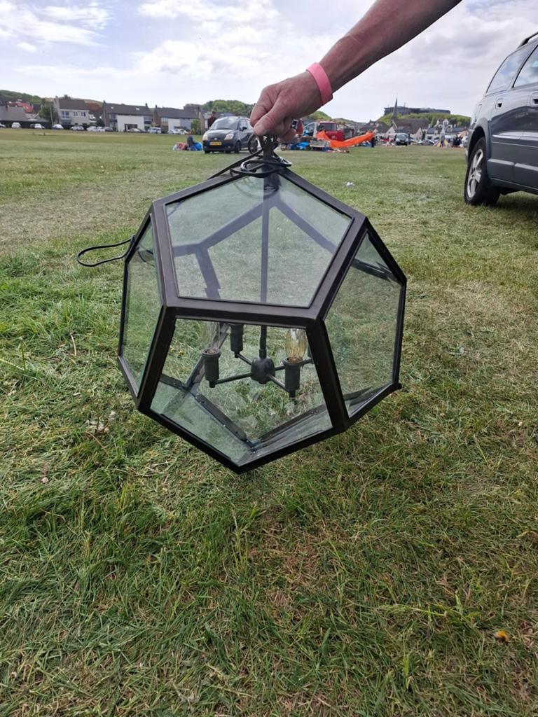 hanglampen, Ophalen of Verzenden, Zo goed als nieuw, Glas, 50 tot 75 cm