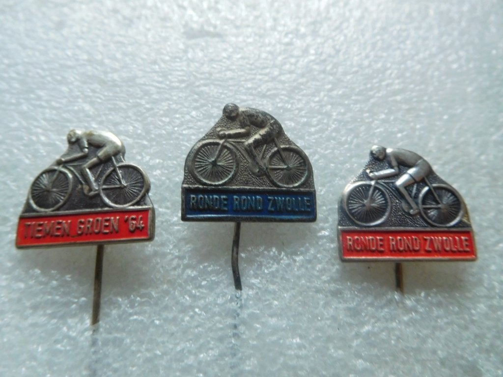 3 x  speldje wielrennen, Verzamelen, Ophalen of Verzenden, Zo goed als nieuw, Overige onderwerpen