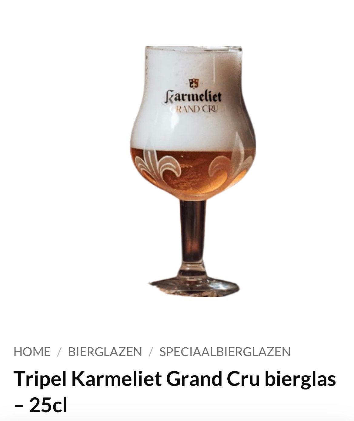 Tripel Karmeliet Grand Cru glazen gezocht!, Ophalen of Verzenden, Zo goed als nieuw, Overige typen