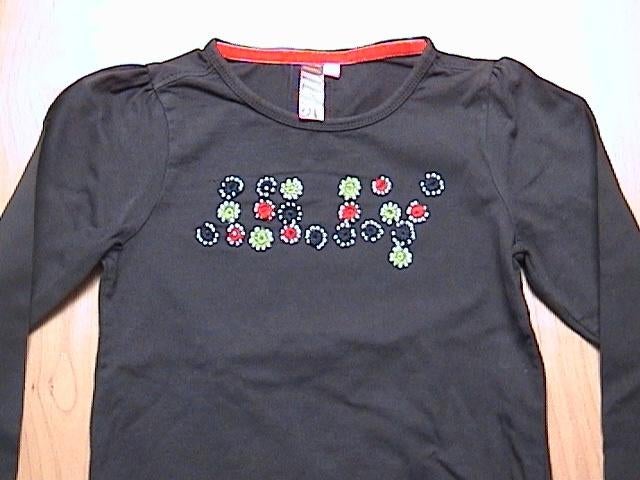 Jilly / Jill / Shoeby mooi bruin shirt / longsleeve + kralen, Gebruikt, Meisje, Ophalen of Verzenden, Shirt of Longsleeve