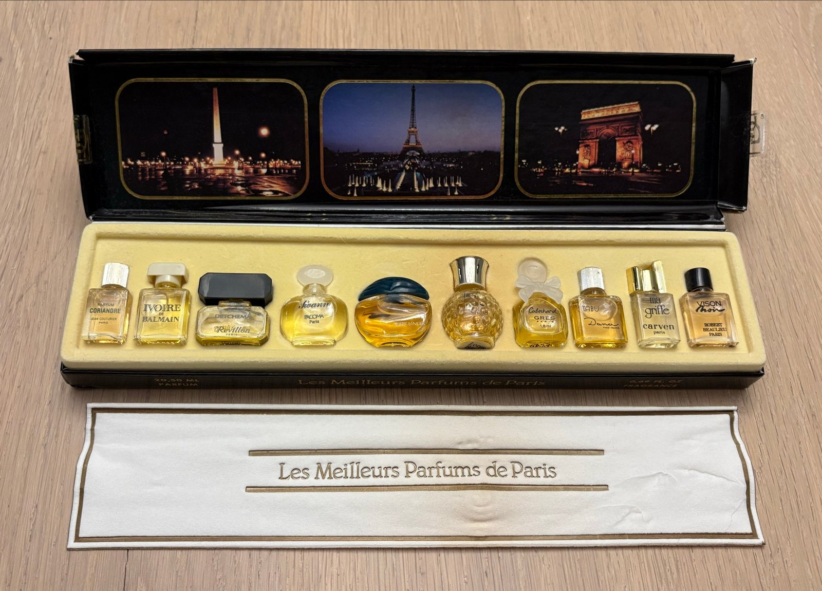 Vintage 'Les Meilleurs Parfums de Paris' Cadeauset Jaren '80, Sieraden, Tassen en Uiterlijk, Uiterlijk | Parfum, Ophalen of Verzenden