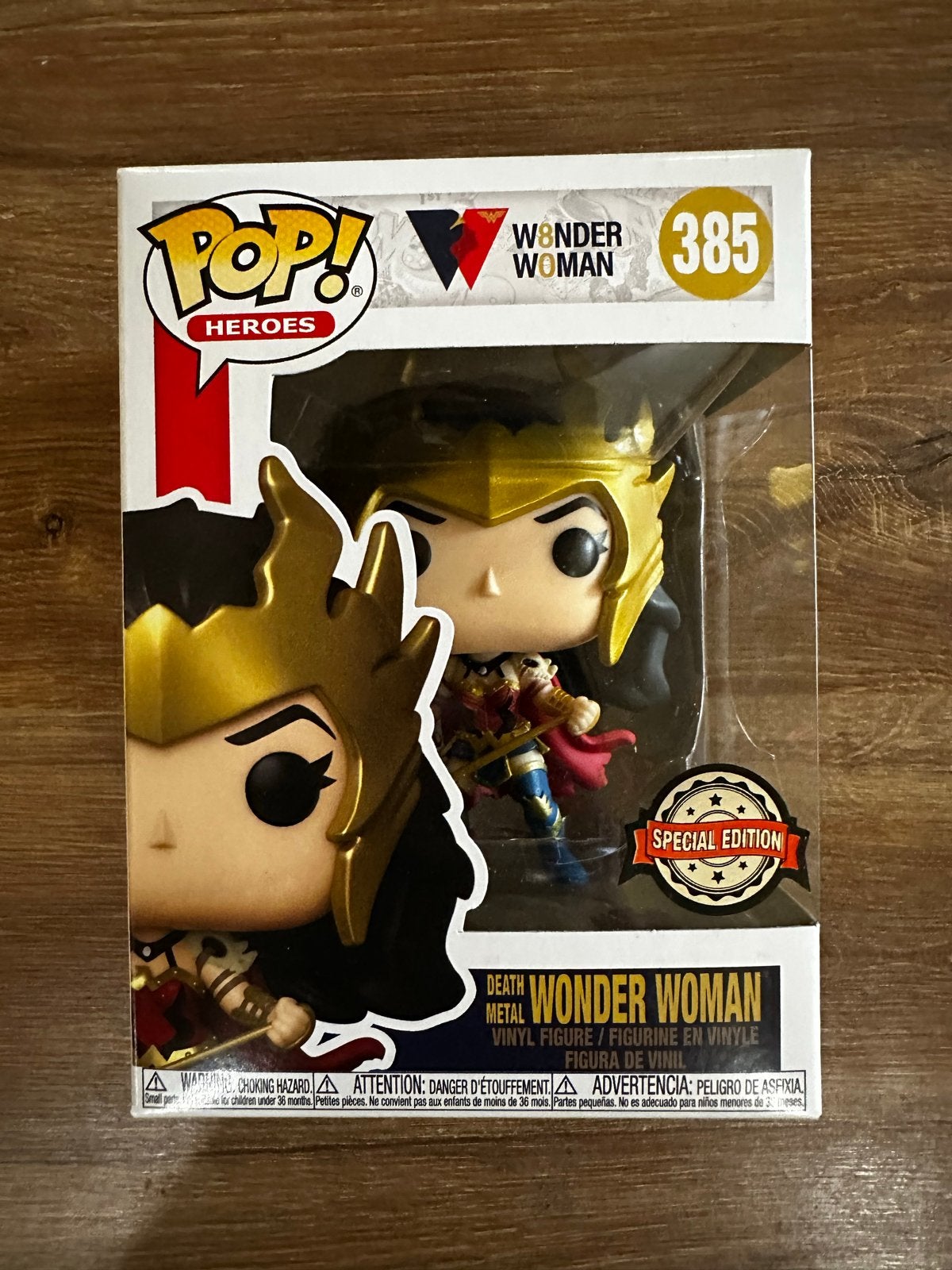 Funko Pop! Heroes: Death Metal Wonder Woman #385 Special Edi, Ophalen of Verzenden, Nieuw