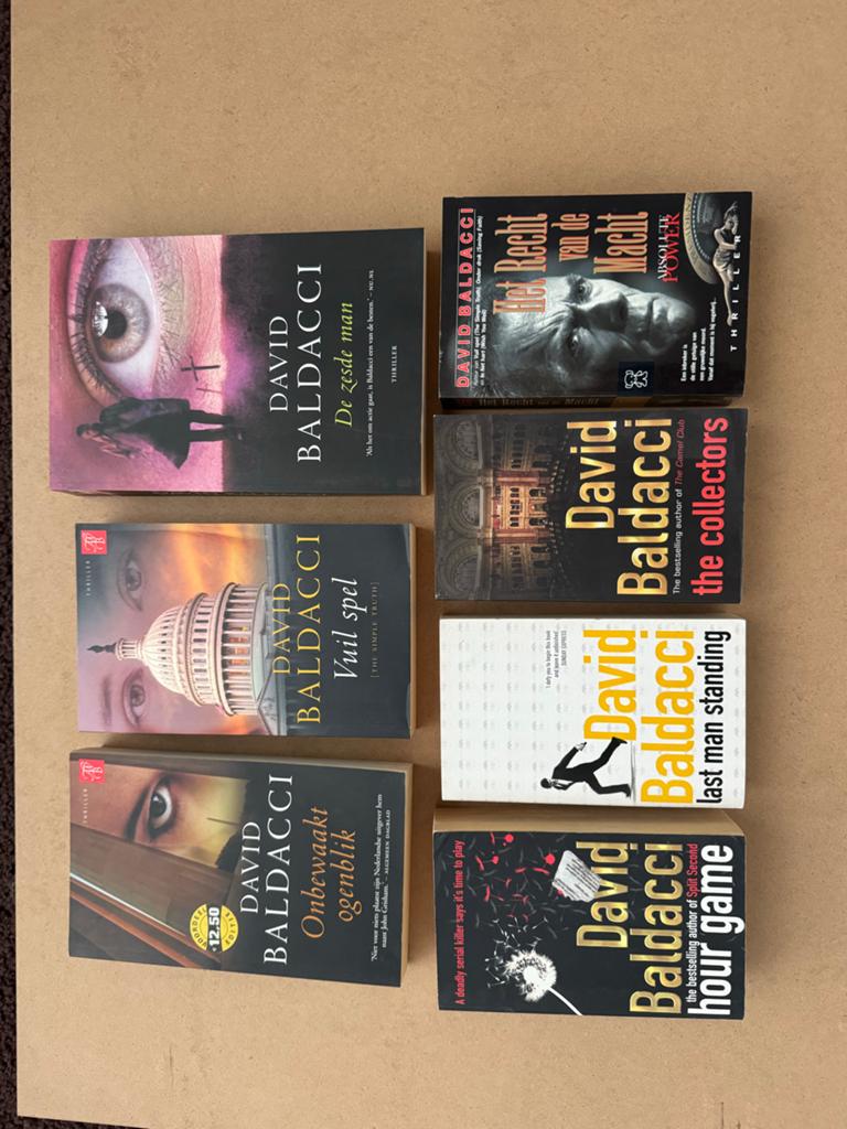 David Baldacci Boeken Collectie - Thrillers (7 stuks), Boeken, Detectives, Ophalen of Verzenden, Zo goed als nieuw