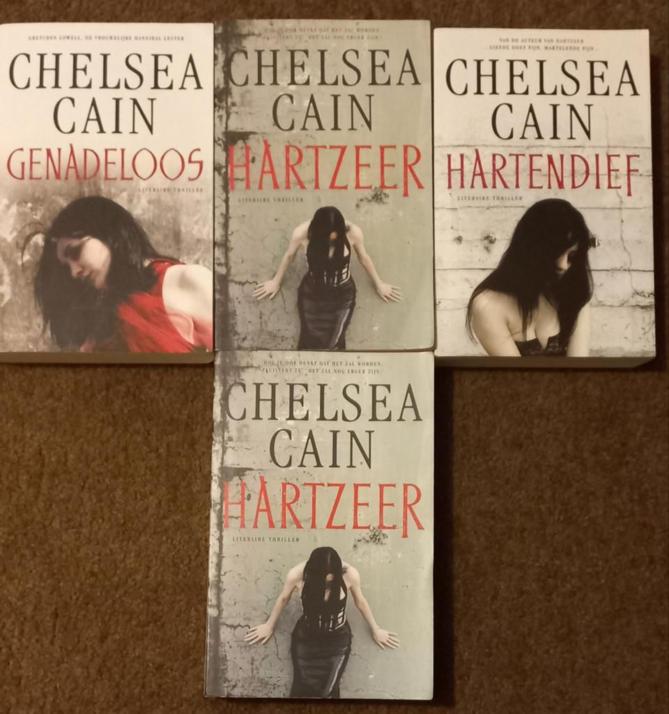 4 Chelsea cain boeken, Boeken, Ophalen of Verzenden, Gelezen