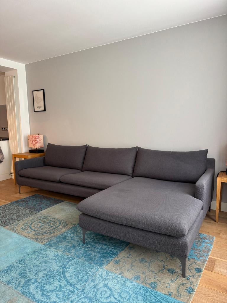 Sofacompany Kamma 3-seater sofa with chaise longue right, Ophalen, 250 tot 300 cm, Driepersoons, 75 tot 100 cm