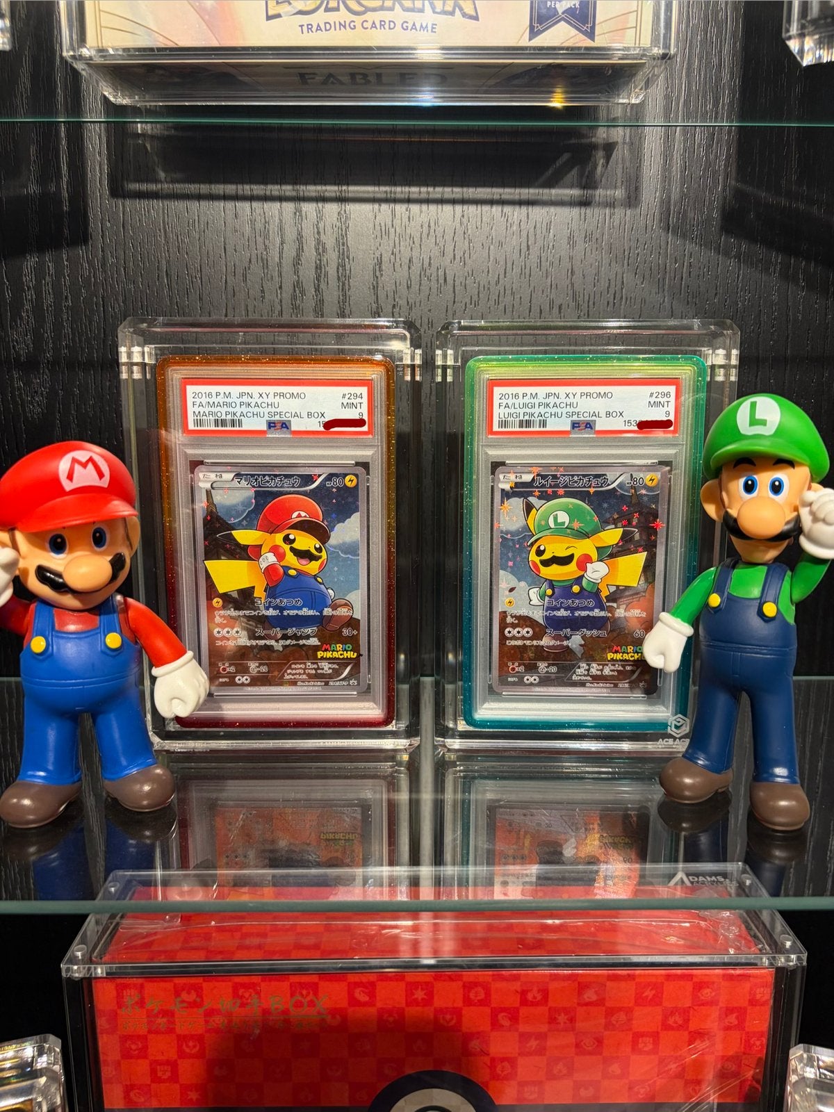 Pokemon Pikachu mario Pikachu luigi psa 9 sequantial, Hobby en Vrije tijd, Verzamelkaartspellen | Pokémon, Ophalen of Verzenden