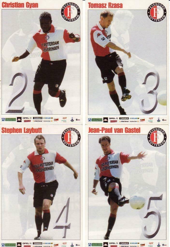 Feyenoord - 5 kaarten, Ophalen of Verzenden, Buitenlandse clubs, Poster, Plaatje of Sticker