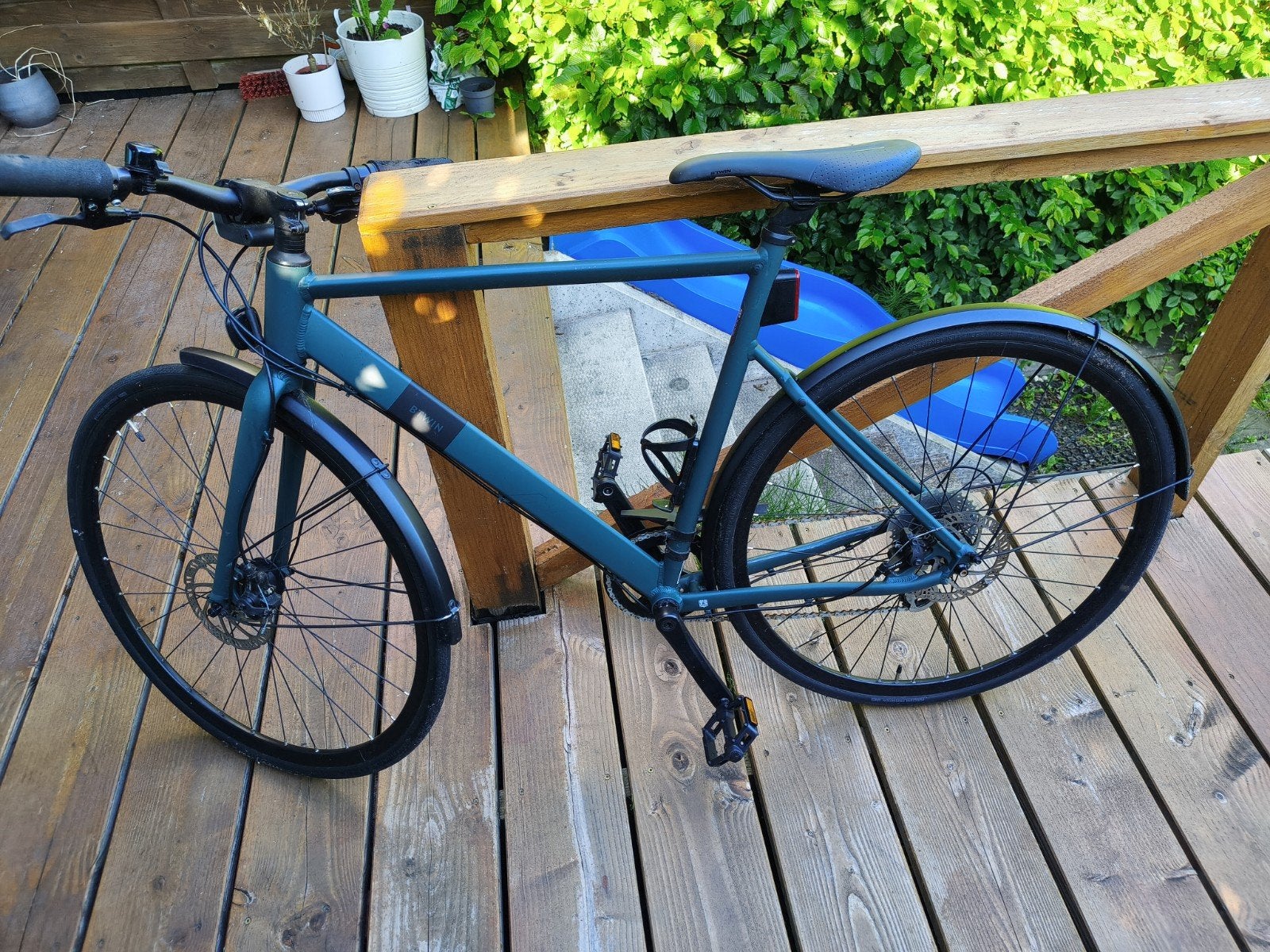 B'Twin Stadsfiets - Zo goed als nieuw, Fietsen en Brommers, Ophalen, Zo goed als nieuw, Schijfrem, Overige merken
