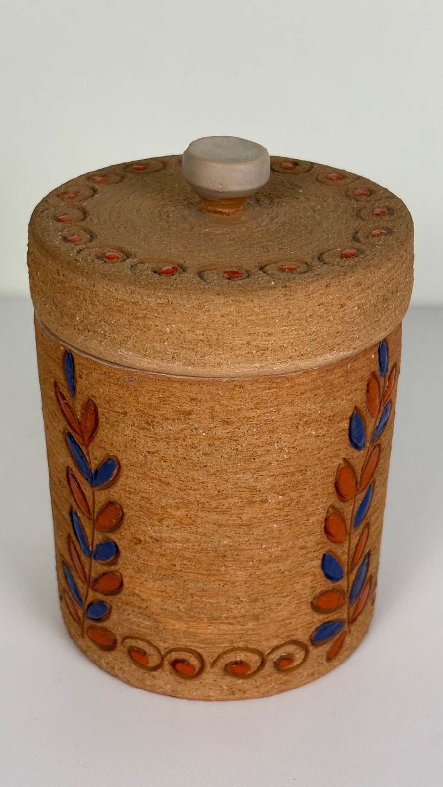 Vintage Fratelli Fanciullacci Sgraffito voorraadpot Italy, Antiek en Kunst, Antiek | Keramiek en Aardewerk, Ophalen