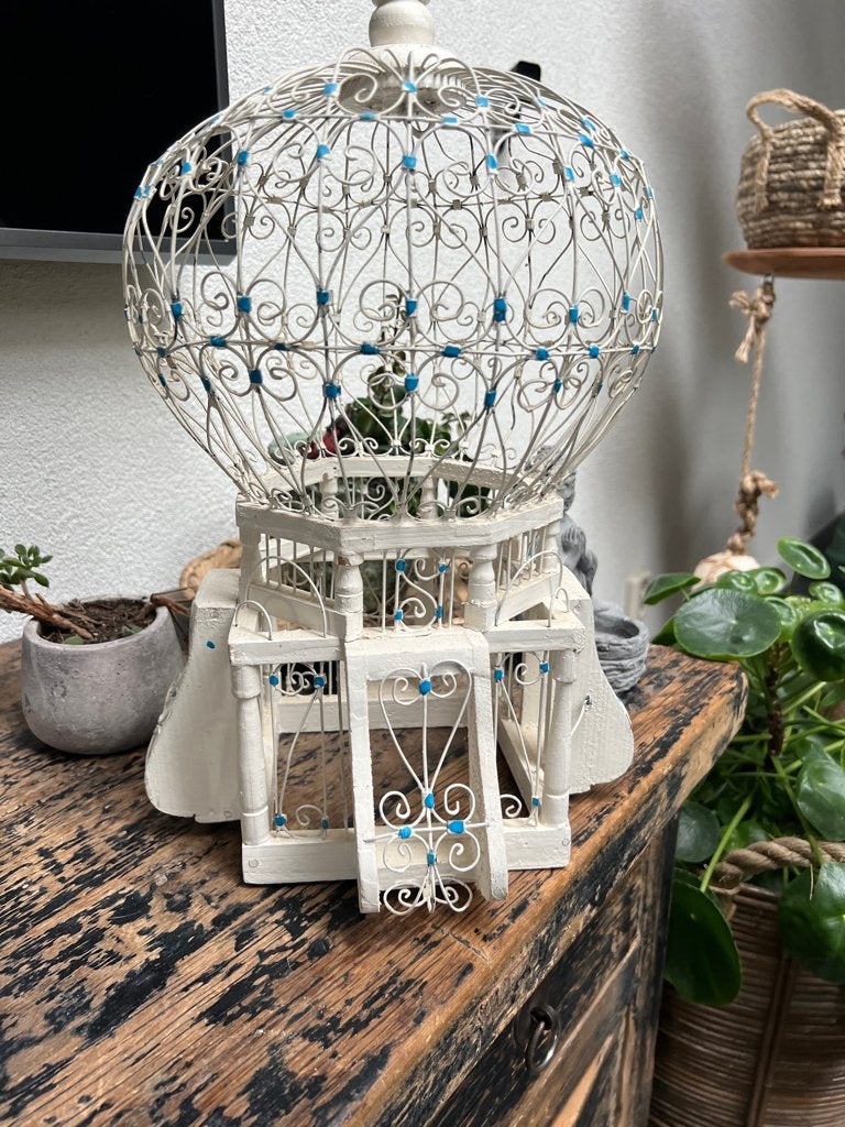 Vintage Boho Marokkaanse decoratie vogelkooi oosters, Huis en Inrichting, Woonaccessoires | Overige, Gebruikt, Ophalen of Verzenden