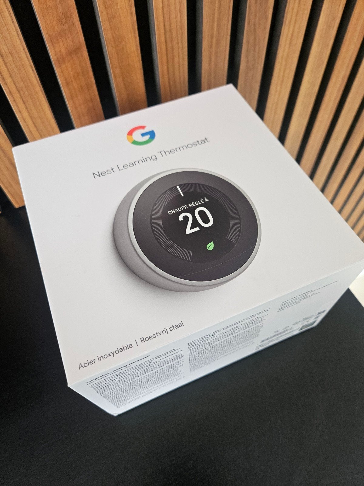 Google Nest Learning Thermostat 3th Gen RVS, Doe-het-zelf en Verbouw, Ophalen of Verzenden, Slimme thermostaat, Zo goed als nieuw