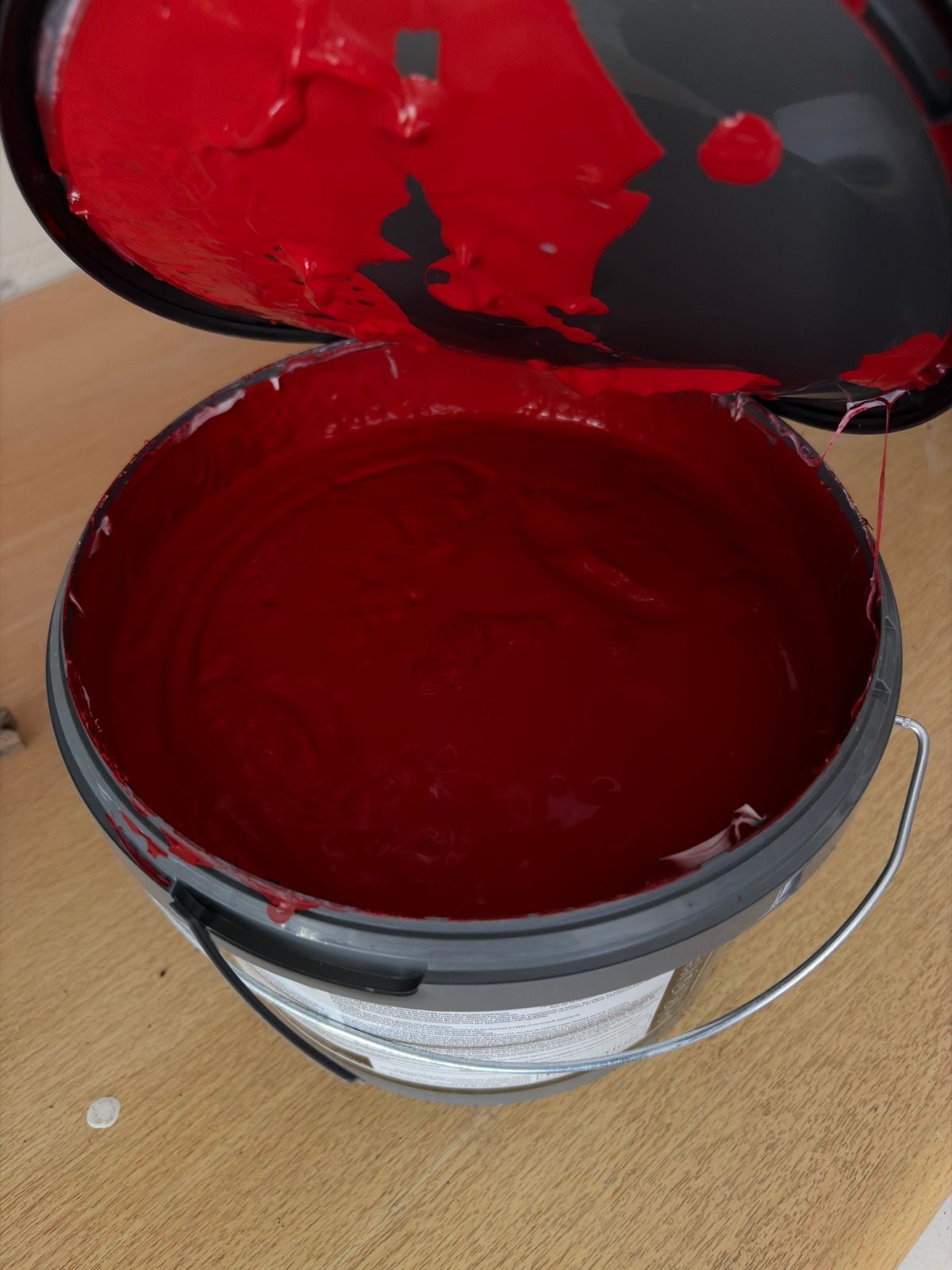 Perfection Muurverf Mat - Diep rood 2,5l, Doe-het-zelf en Verbouw, Verf, Beits en Lak, Ophalen, Gebruikt, Verf, Minder dan 5 liter