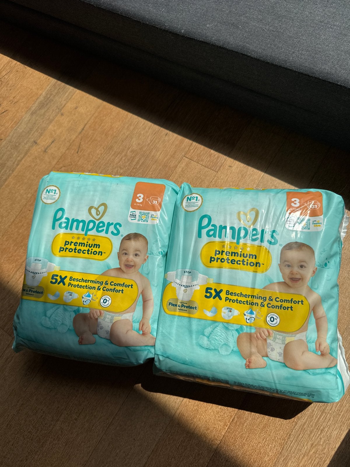 Pampers Premium Protection Luiers Maat 3 (2x31 stuks), Ophalen of Verzenden, Nieuw