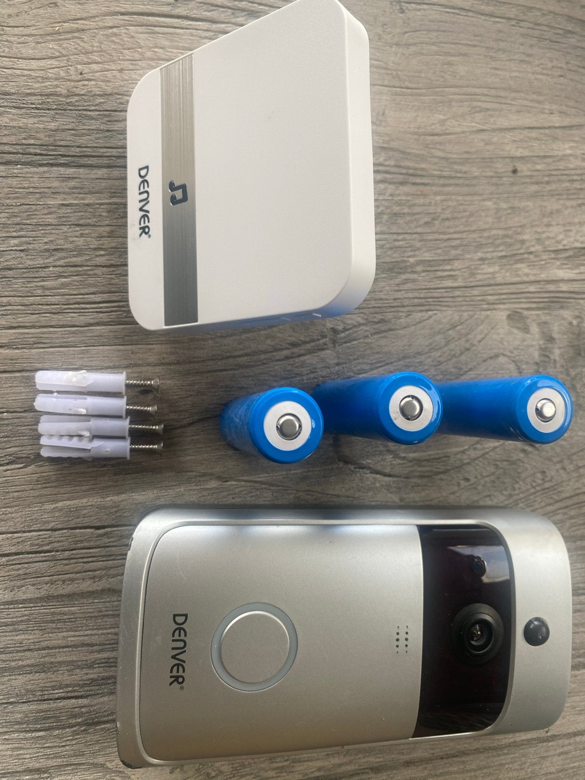 Denver Smart Video Deurbel met Camera en Draadloze Gong, Ophalen, Bewegingsdetectiesensor, Zo goed als nieuw, Draadloos