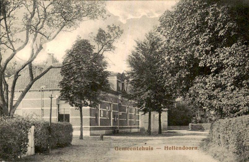 Hellendoorn - Gemeentehuis, Ophalen of Verzenden, 1920 tot 1940, Gelopen, Overijssel