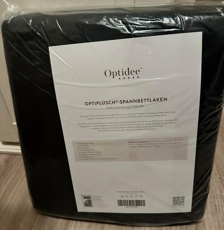 Optidee optipluche hoeslaken 90x200 zwart Nieuw, Huis en Inrichting, Eenpersoons, Nieuw, Ophalen of Verzenden, Hoeslaken of Sloop