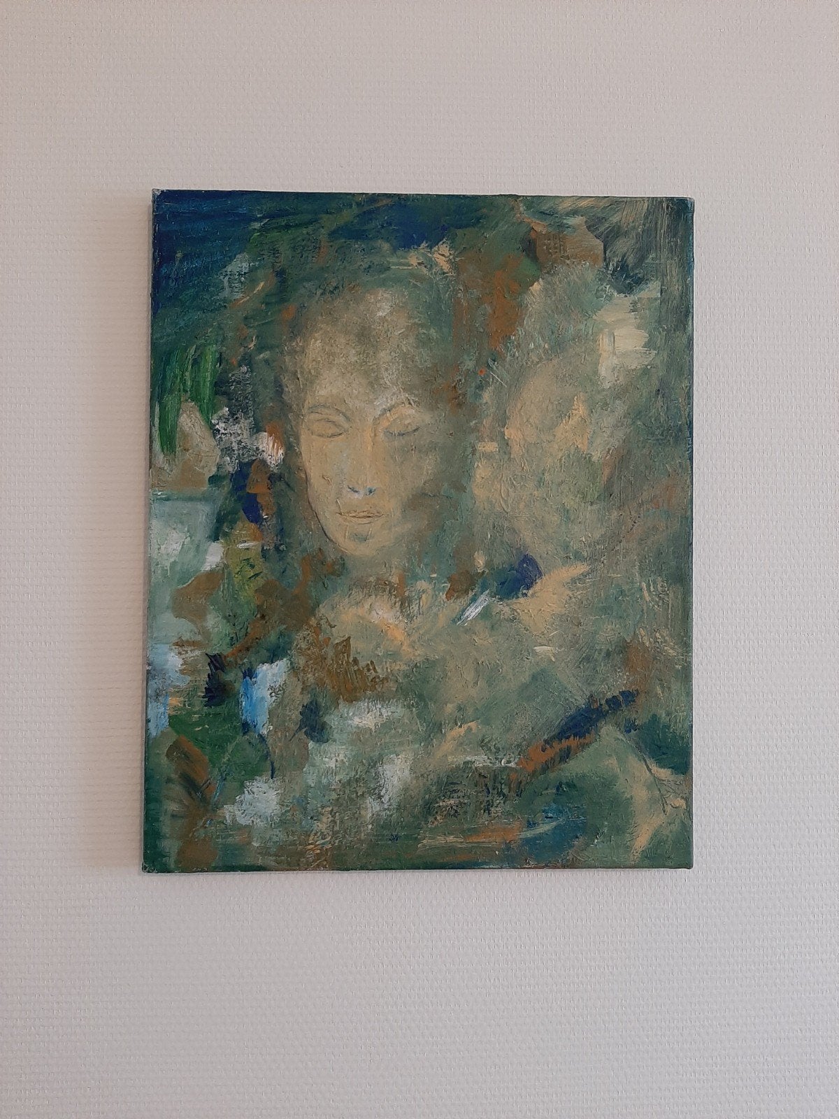 Abstract schilderij  fantasie  vrouw, Ophalen of Verzenden