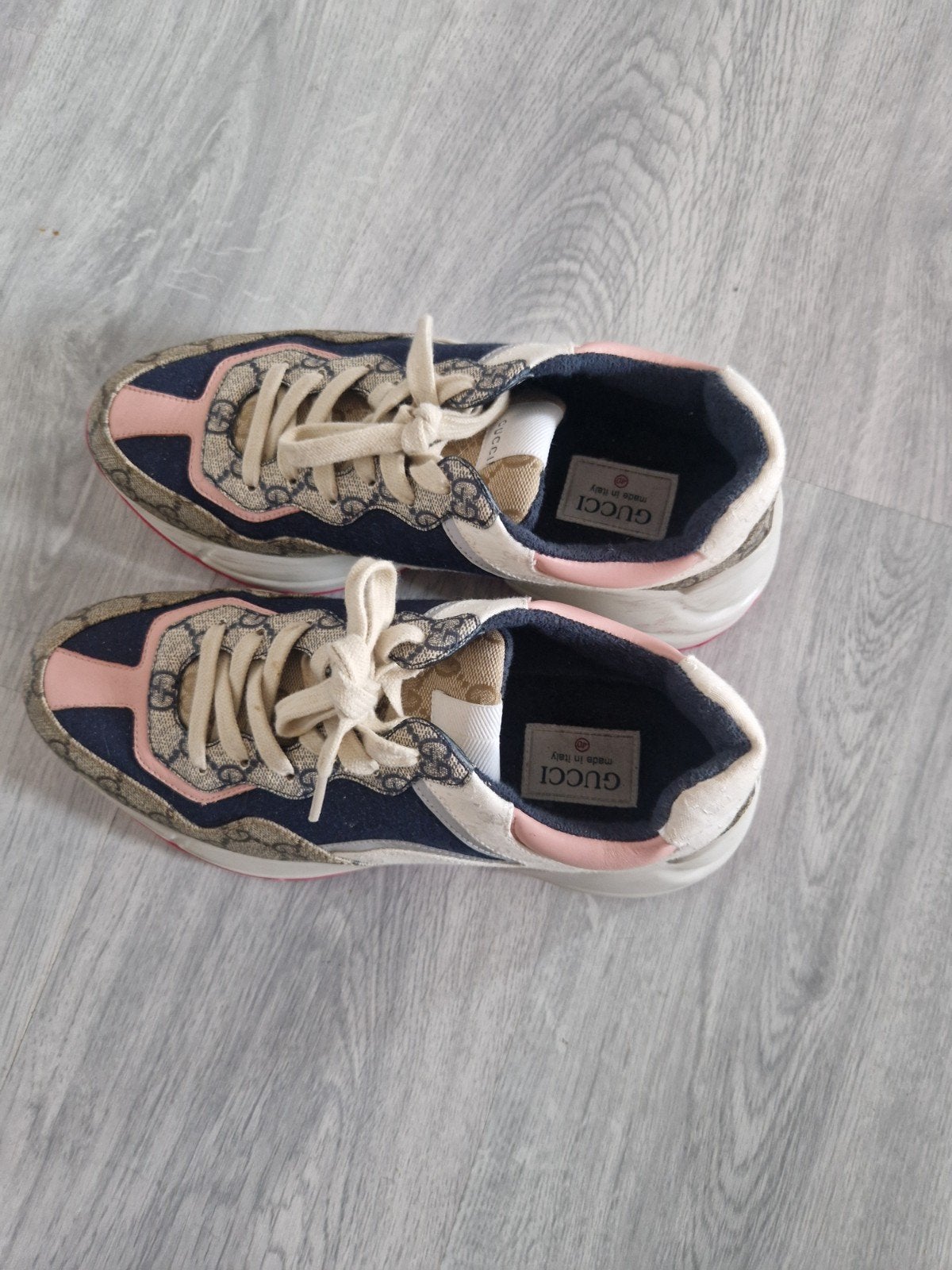 Orgineel!! Gucci Rhyton sneakers maat 40, Ophalen of Verzenden, Roze, Sneakers of Gympen