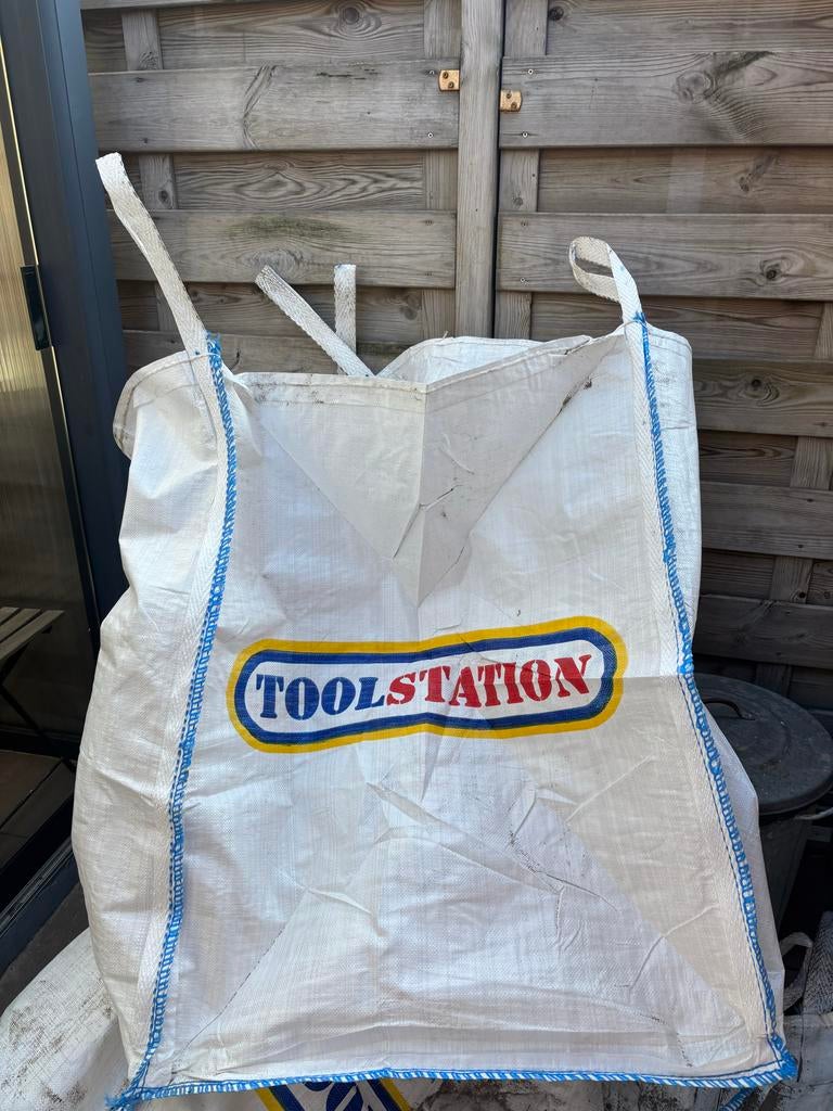 2x Toolstation Big Bag 85x85x110cm 1500kg, Gebruikt, 60 cm of meer, Overige typen, 50 cm of meer