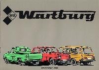 Trabant 601 of Wartburg 353 brochure/auto folder '83 '86, Boeken, Auto's | Folders en Tijdschriften, Ophalen, Zo goed als nieuw