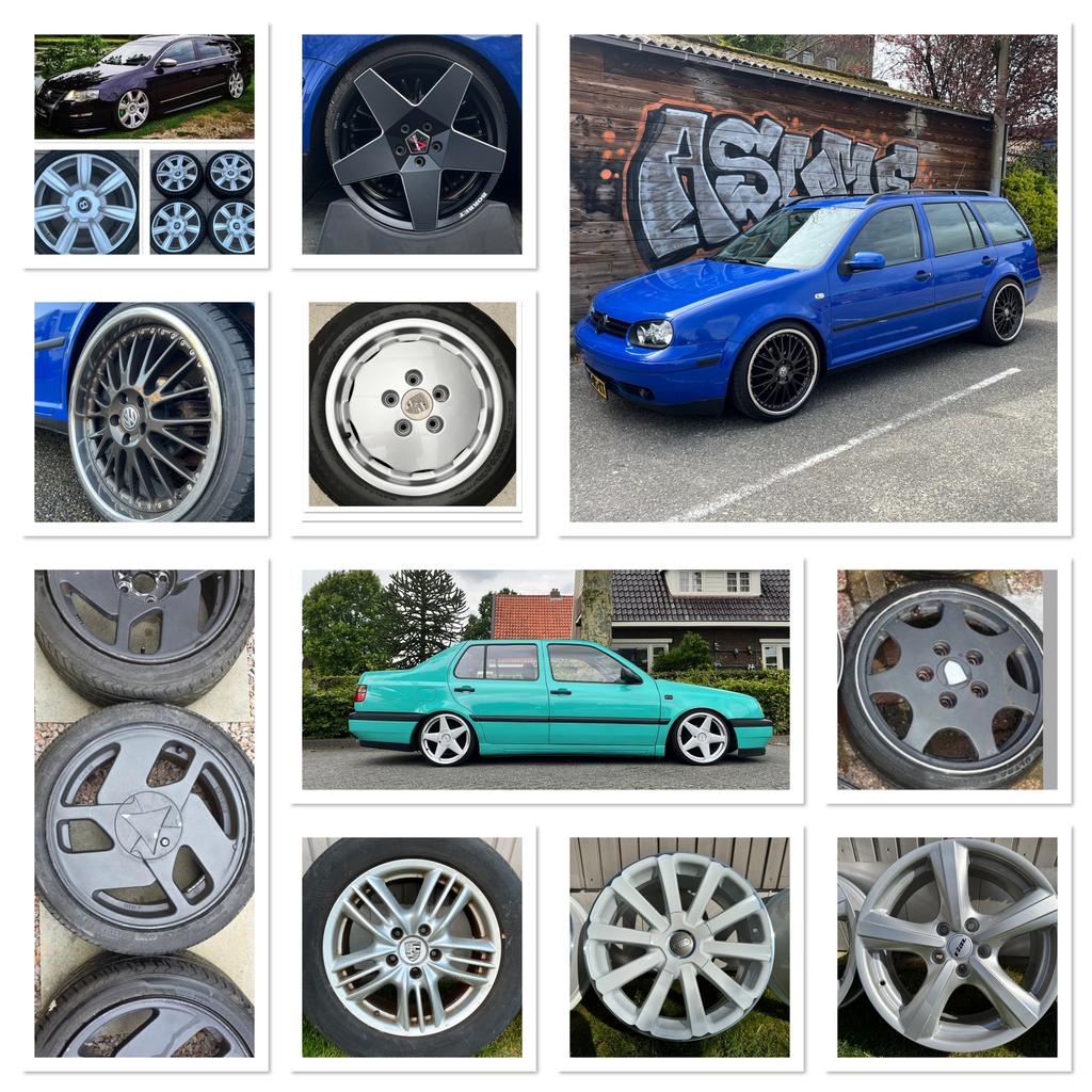 Diverse velgen Bentley Nothelle C2 Borbet Rh vento Rial golf, Auto-onderdelen, Banden en Velgen, Ophalen, 18 inch, Gebruikt, Velg(en)
