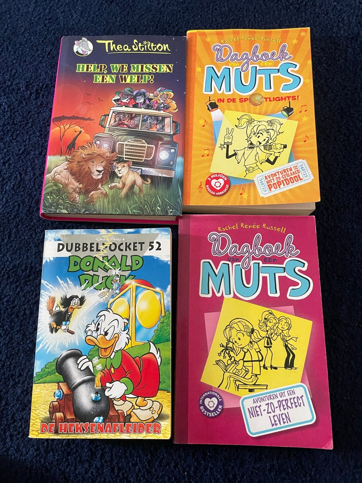 Kinderboeken: Thea Stilton, Dagboek van een Muts, Donald Duc, Ophalen, Gelezen, Fictie