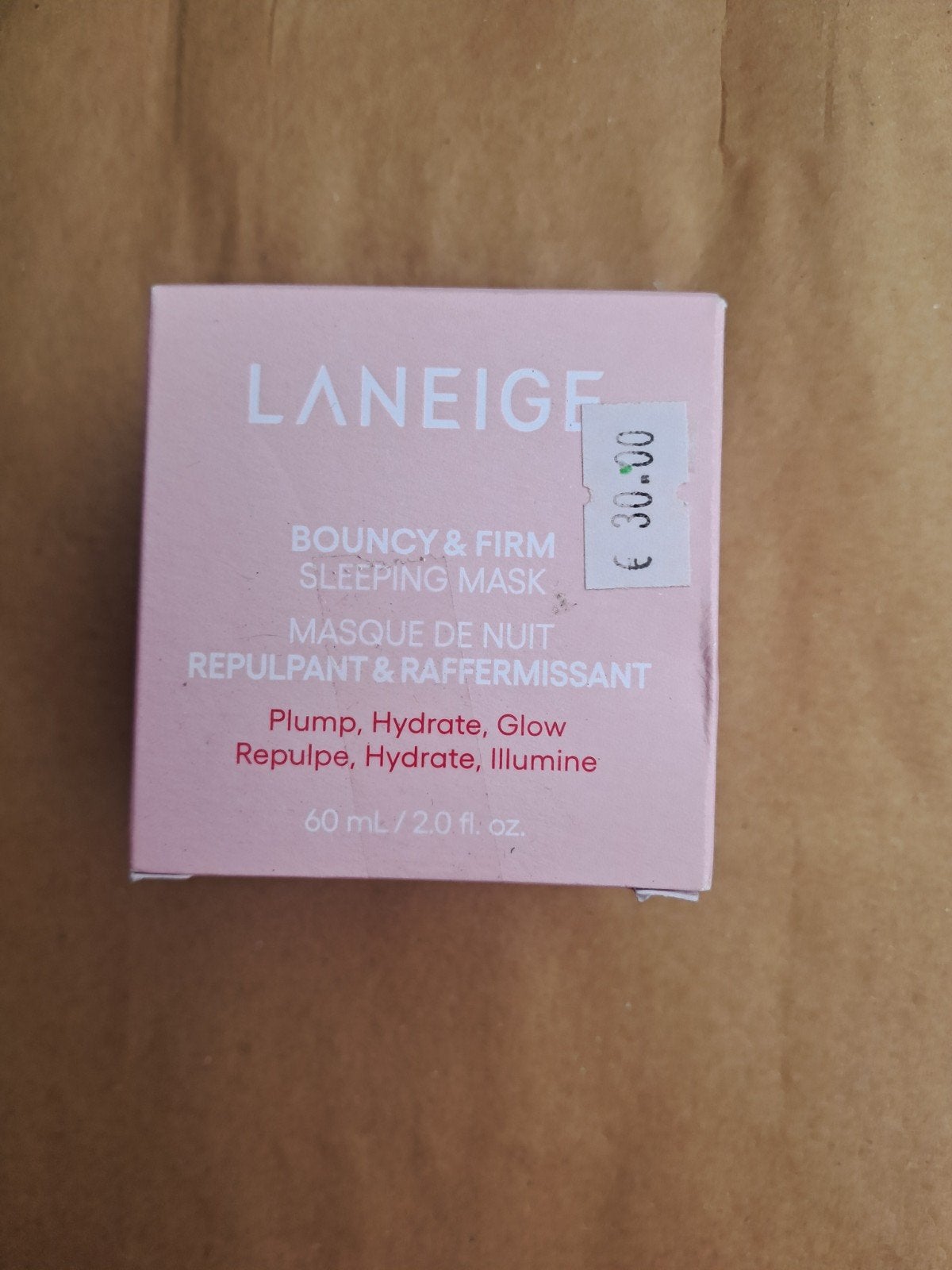 korean skincare Laneige Bouncy & Firm Sleeping Mask - 60 ml, Ophalen of Verzenden, Nieuw, Gehele gezicht, Verzorging